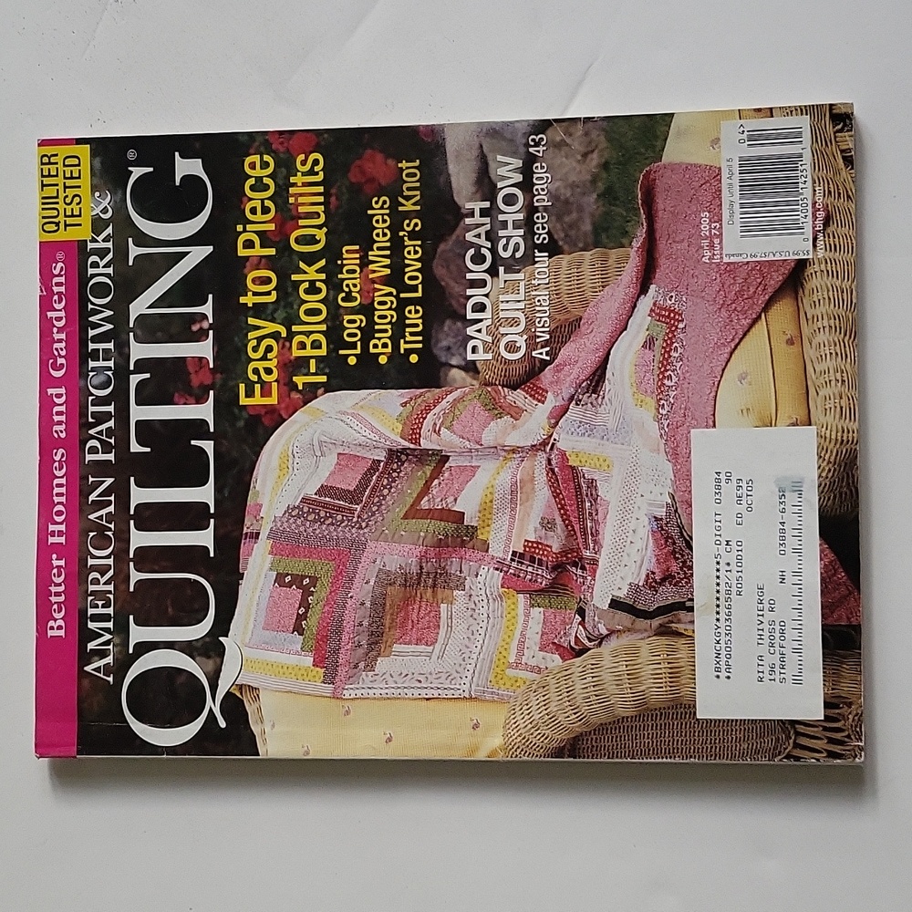 American Patchwork & Quilting Magazine April 2005 Issue 73